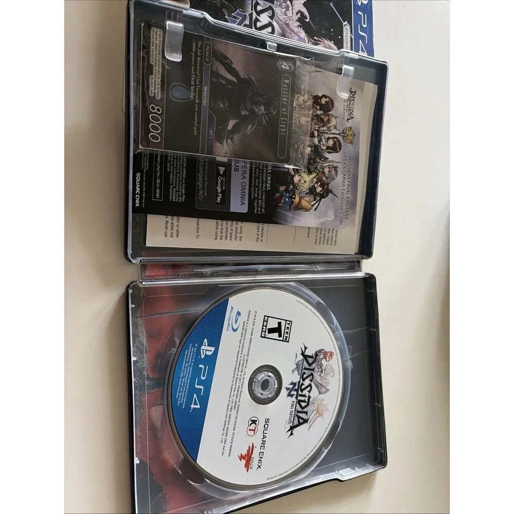 Dissidia Final Fantasy NT  Steelbook Brawler Edition W/ Slipcover PlayStation 4